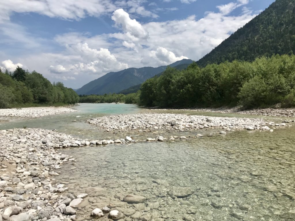 Die Isar auf dem Weg zum Sylvensteinsee