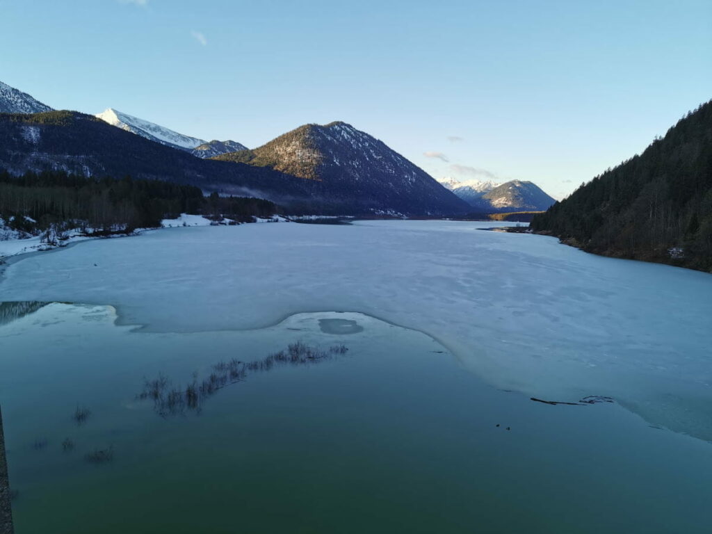 Am Sylvensteinsee eislaufen?