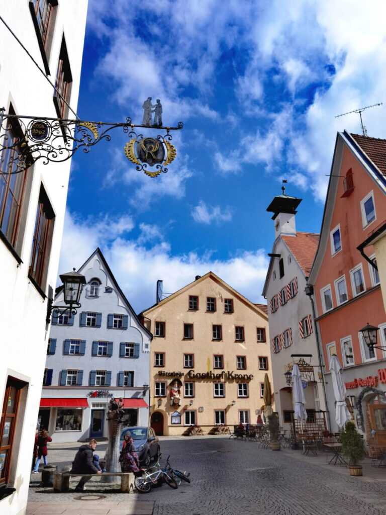 Ausflugsziele Deutschland - die historische Altstadt Füssen